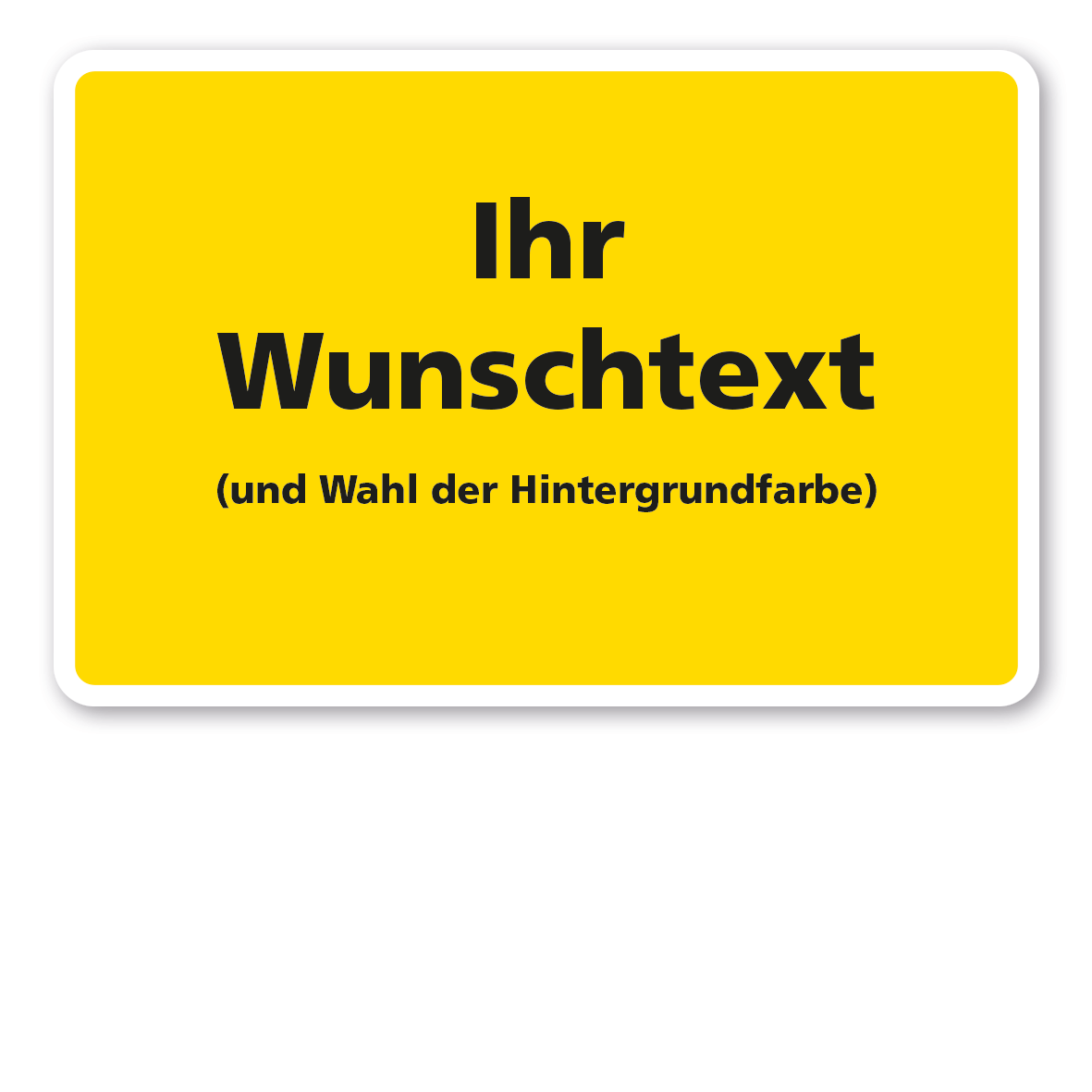 Warnung - Gelb
